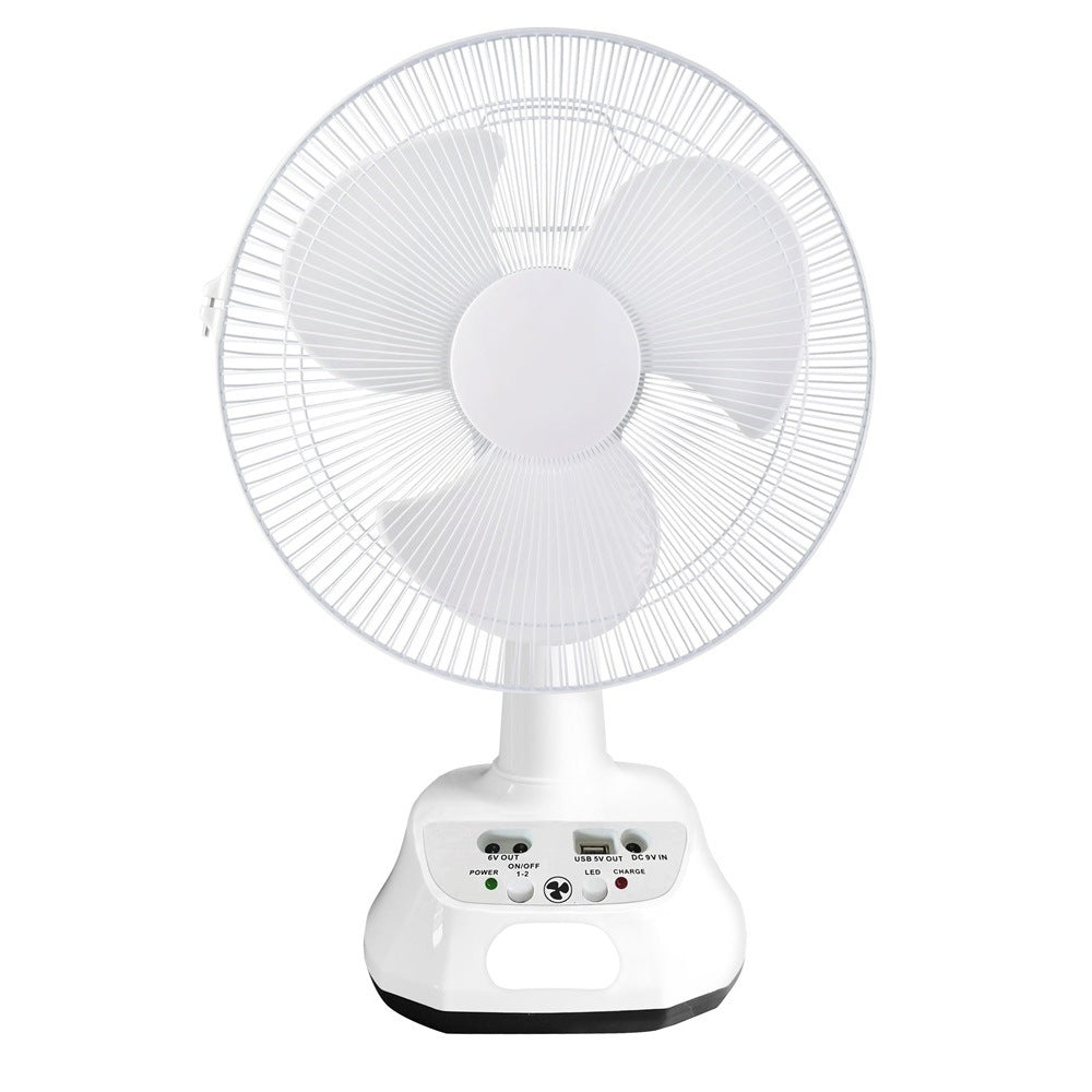 Unisex nan leiser USB table fan with multi-blade design, oscillating tilt function and timer Kalsten