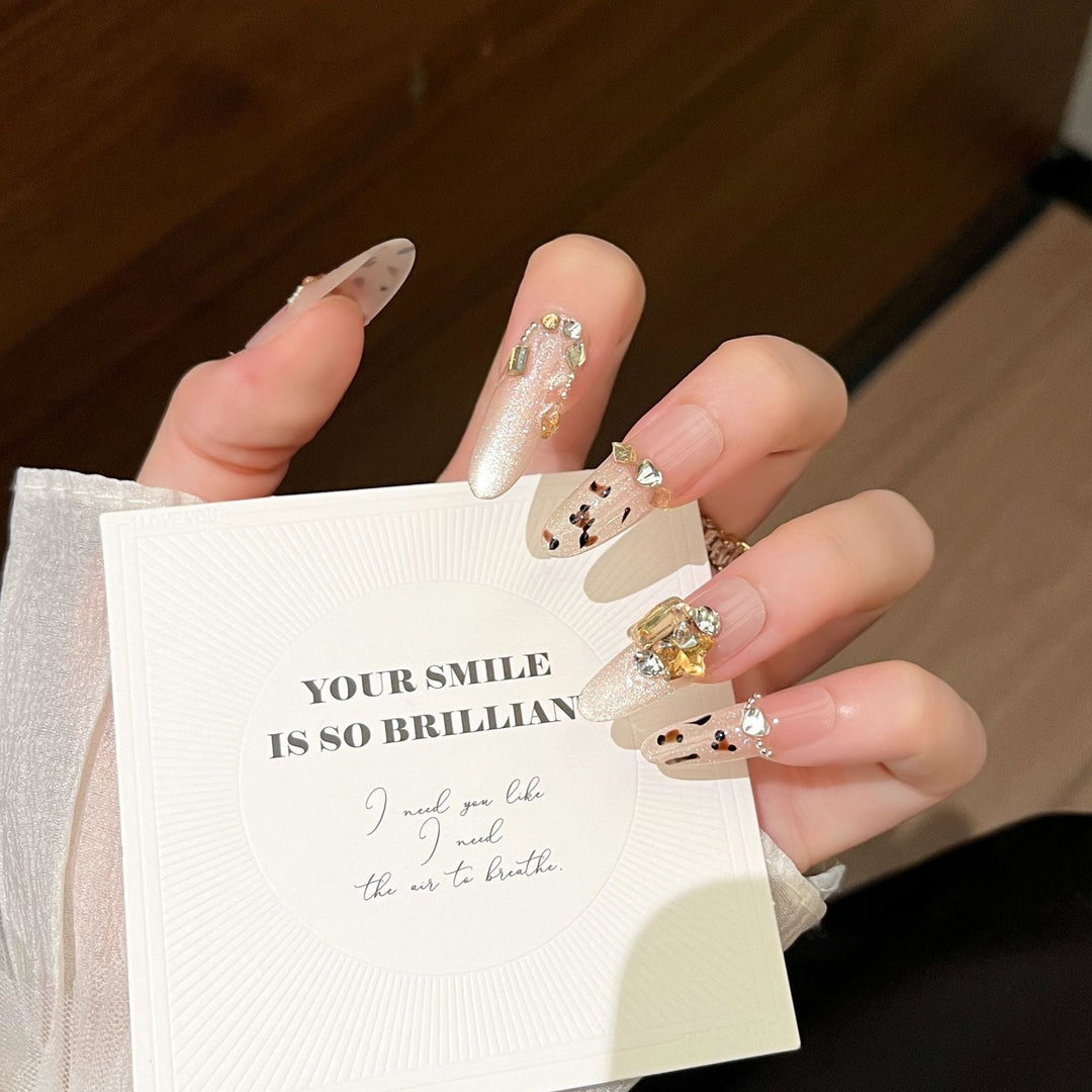 3D Embellished Press-On Nail Art Set Kalsten