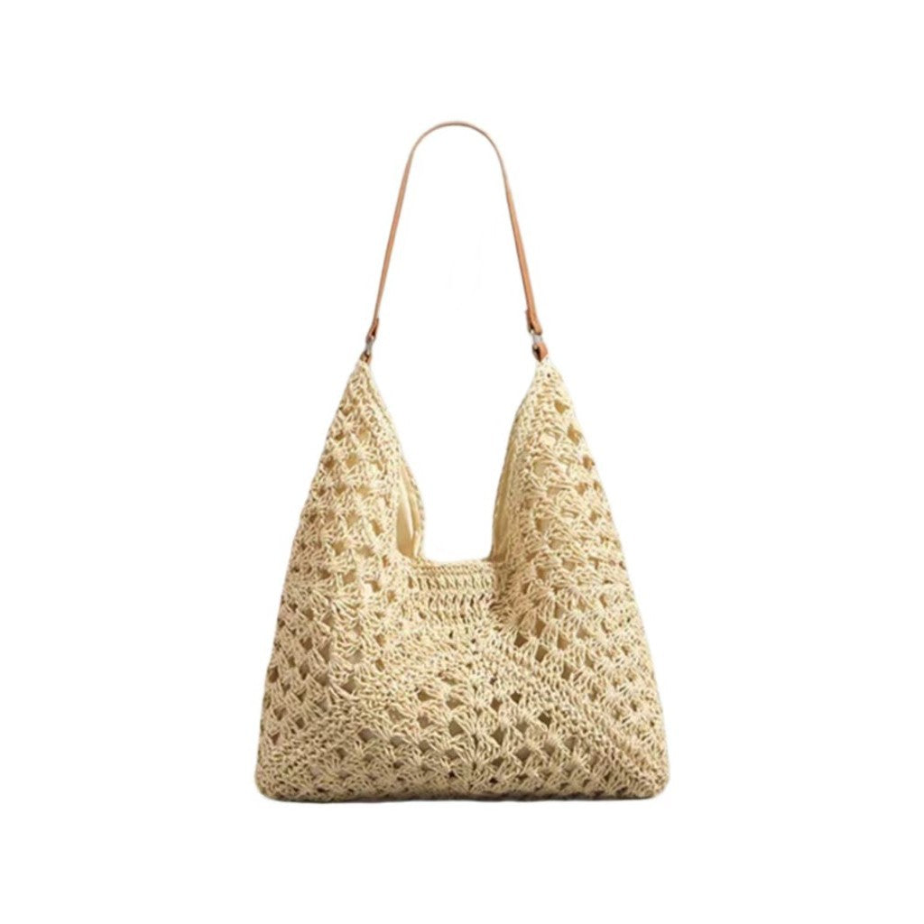 Handbag with Artistic Macrame Design and Flexible Carrying Comfort Kalsten