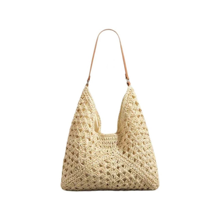 Handbag with Artistic Macrame Design and Flexible Carrying Comfort Kalsten
