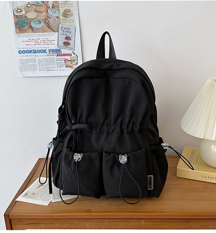 Functional Drawstring Utility School Backpack