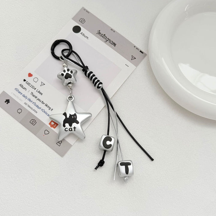 Cat-Themed Decorative Keychain Kalsten