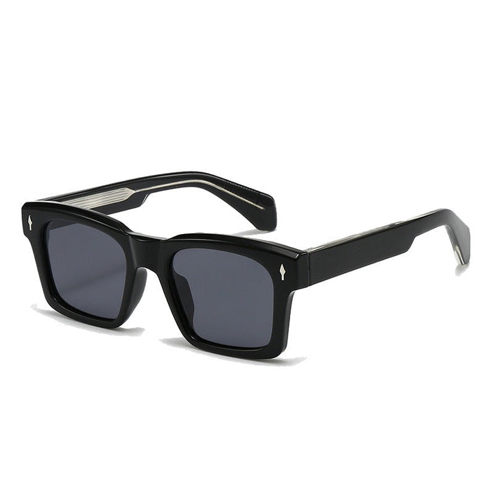 Women's Fashion Square Sunglasses with Trendy Transparent Frame Kalsten