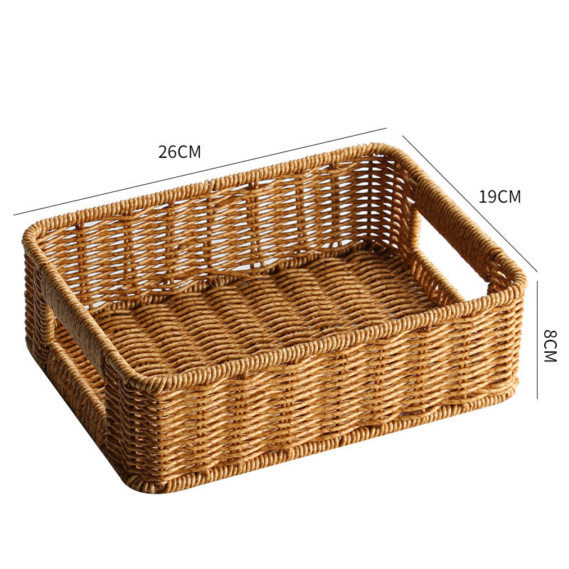 Handwoven Rustic Storage Tray Kalsten