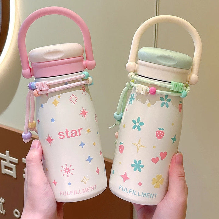 Women’s creative drinking bottle with funny design and practical cord Kalsten