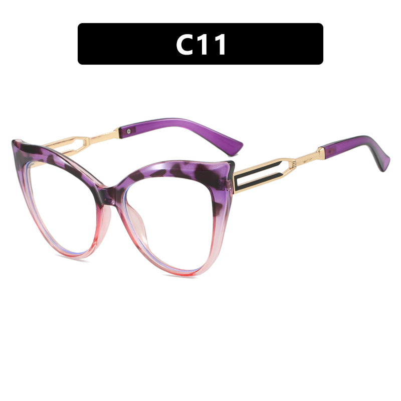 Ladies cat-eye glasses with elegant metal frame Kalsten