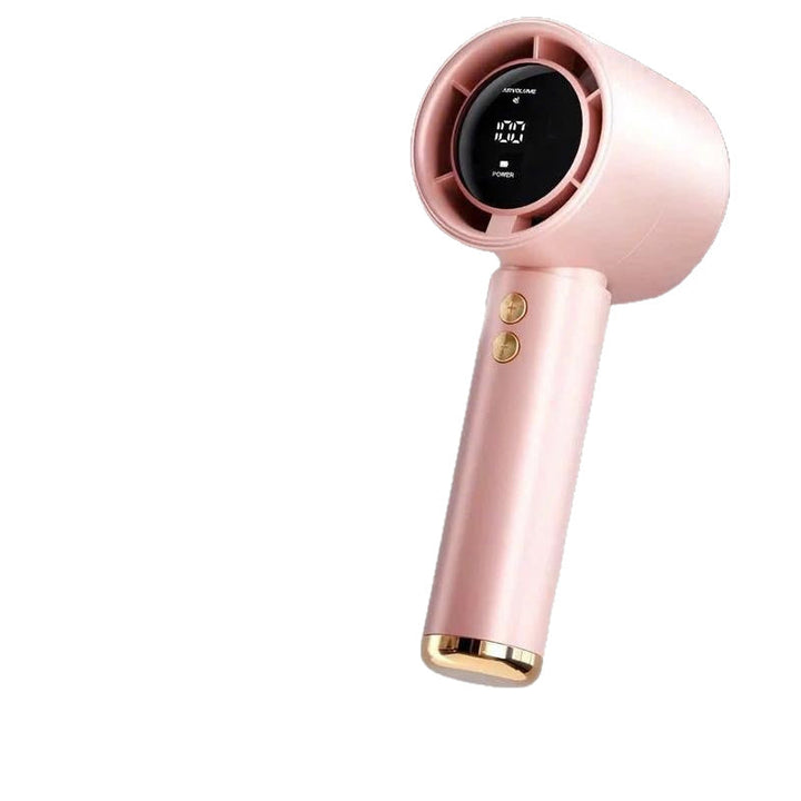 Women's Portable Hand Fan with Digital Temperature Display Kalsten