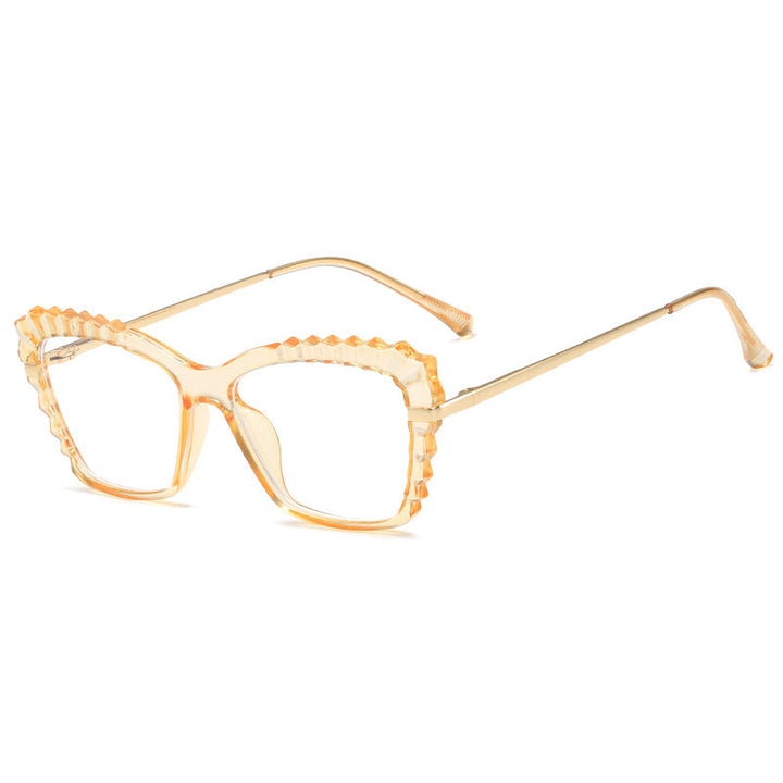 Women oversized glasses with unique wave edge design Kalsten