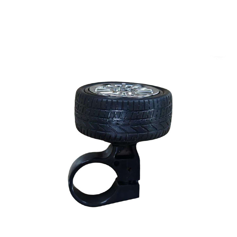 novelty wheel-shaped bicycle bell with adjustable handlebar clamp Kalsten