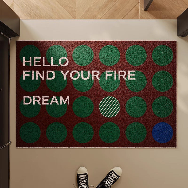 Welcome Message Indoor Doormat Kalsten