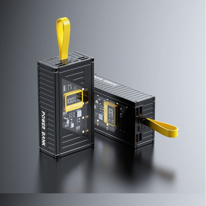 Portable power bank with integrated digital charging status display and fast charging function Kalsten