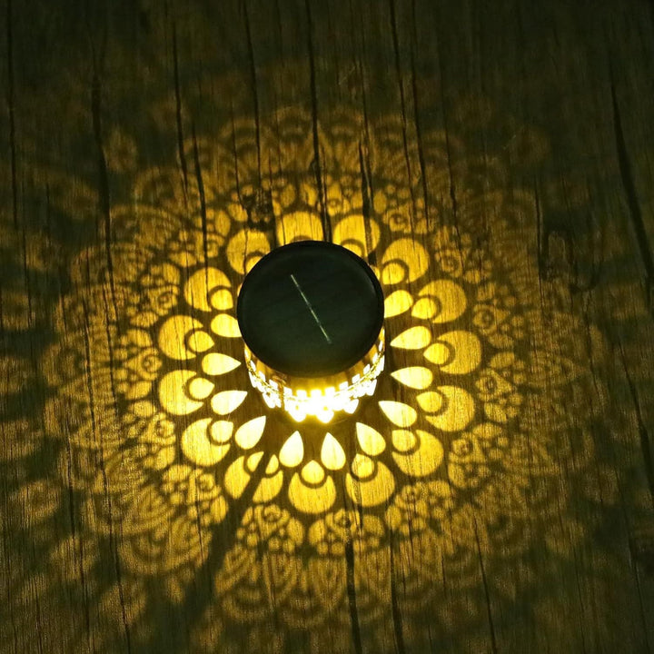 Ornate Filigree Solar Projection Table And Pathway Light Kalsten