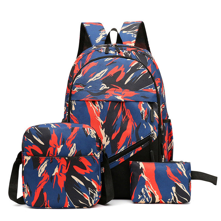 Fashionable backpack set with multiple compartments Kalsten