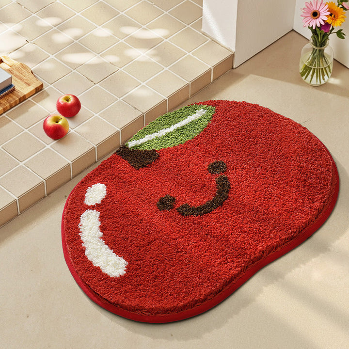 Playful Fruit-Themed Bath Rug Kalsten