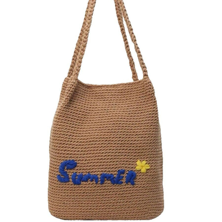 Handcrafted cotton bag with cheerful summer motif Kalsten