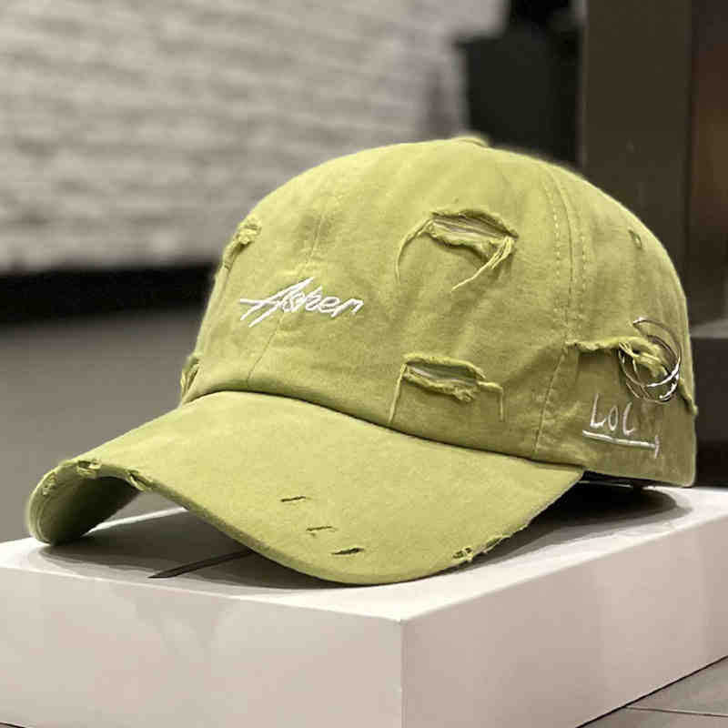 Unisex Distressed Denim Adjustable Cap Kalsten