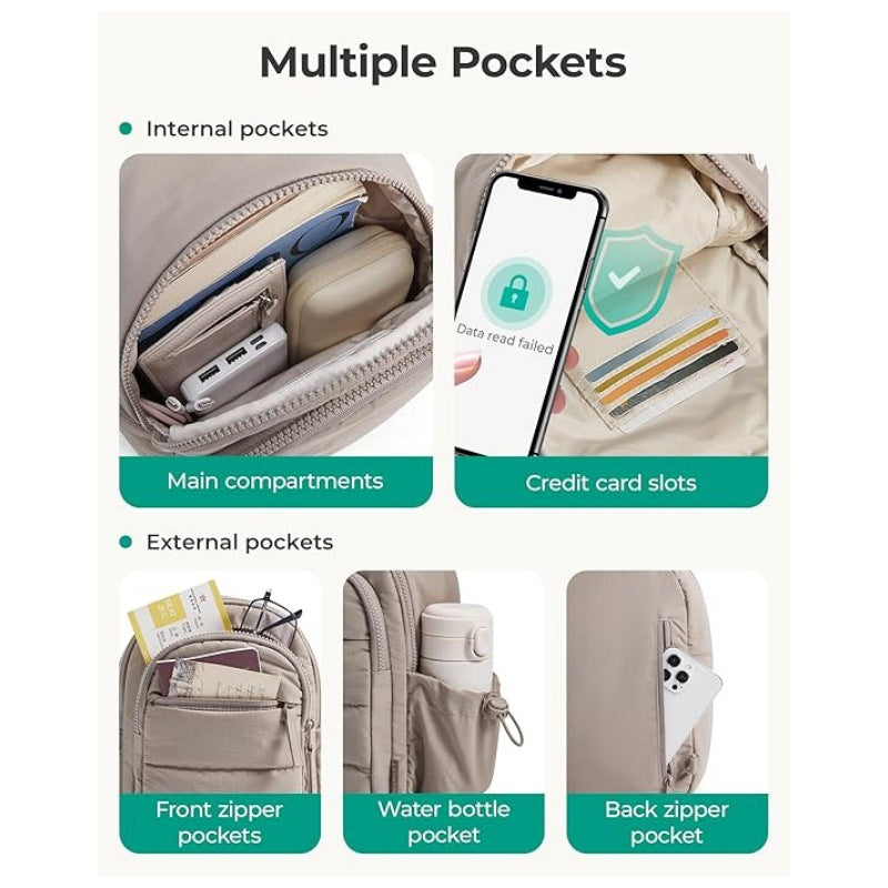Comfortable sling bag with multiple compartments Kalsten