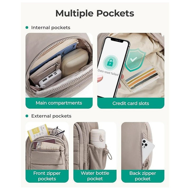 Comfortable sling bag with multiple compartments Kalsten