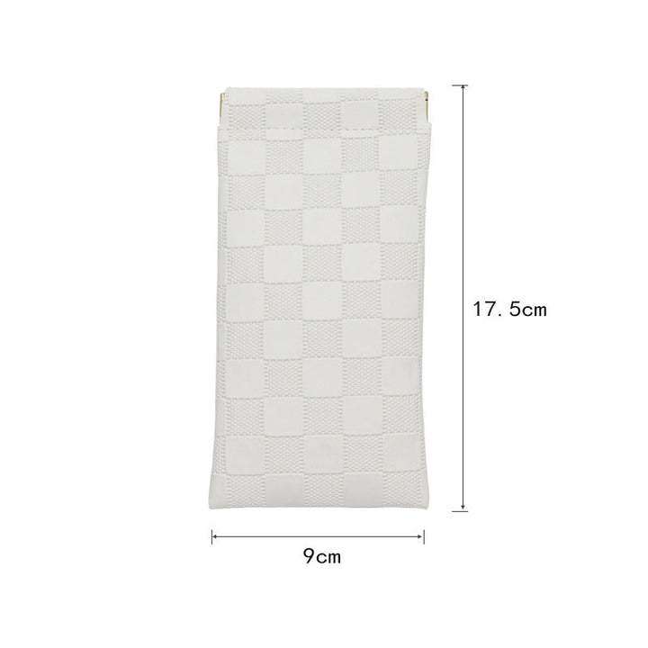 Fashionable Checkered Pouch Kalsten