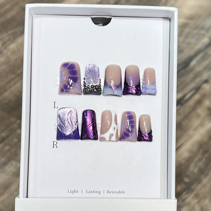 Reusable Press-On Nail Set Acalora