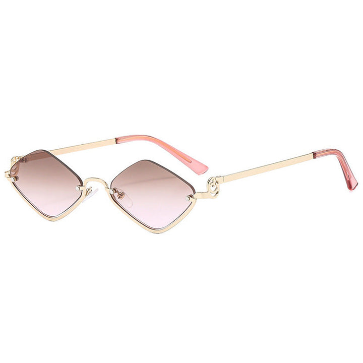 Women's trendy square sunglasses with delicate metal frame Kalsten