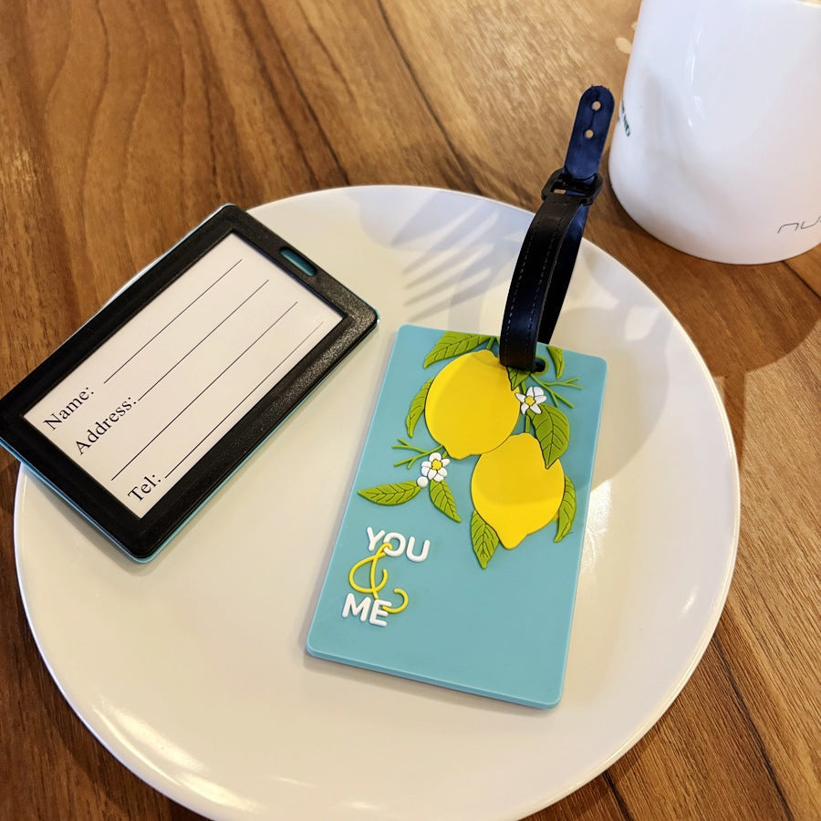 Lemon-Themed Travel Luggage Tag Kalsten