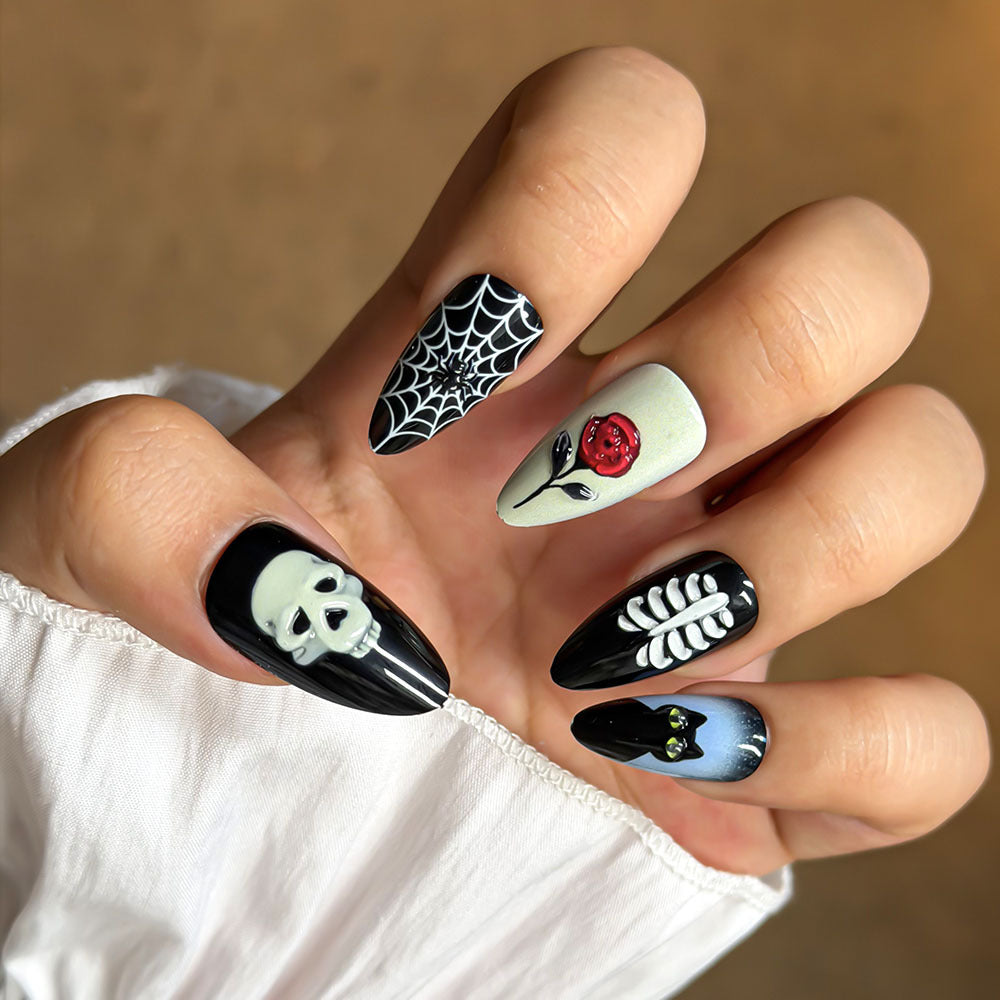 Halloween-Themed Decorative Press-On Nail Set Kalsten