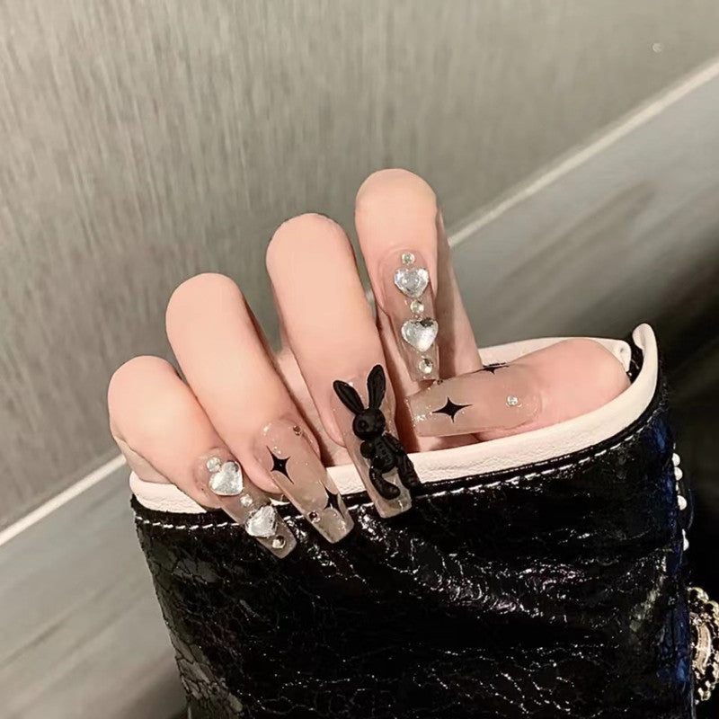 Artificial nails with decorative arches and pearls Kalsten