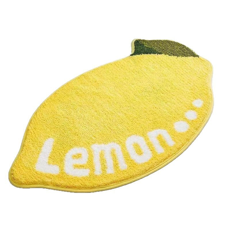 Lemon-Shaped Bath Mat Acalora