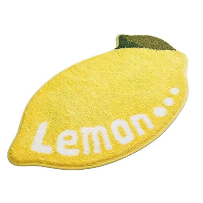 Lemon-Shaped Bath Mat Acalora
