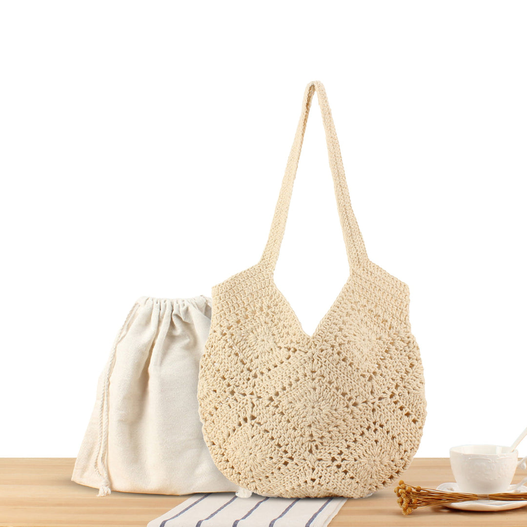 Handmade crochet tote bag with modern pattern Kalsten