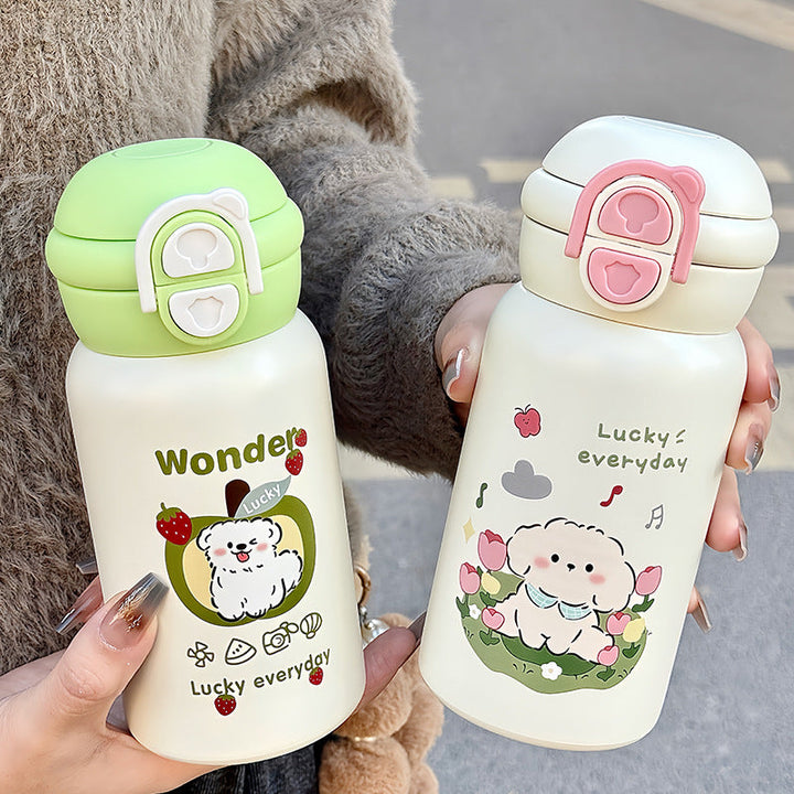 Women's Insulated Drinking Bottle with Cute Animal Design Kalsten