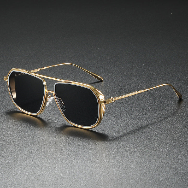 Women's Elegant Sunglasses with Angular Metal Frame Kalsten