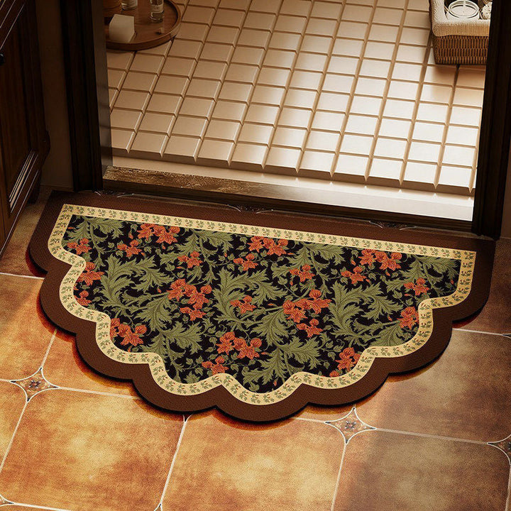 Decorative Floral Patterned Door Mat Kalsten