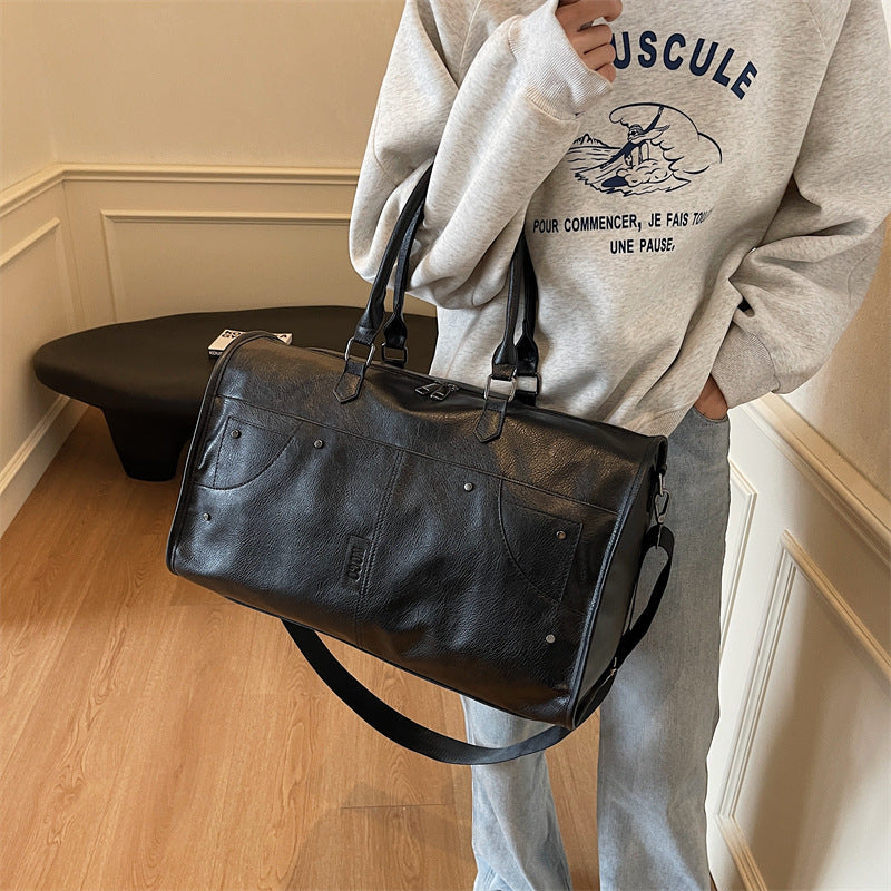 Elegant and Spacious Travel Bag Made of Durable Faux Leather Kalsten