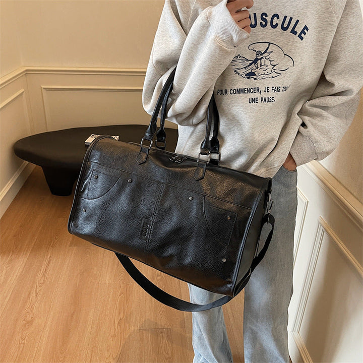 Elegant and Spacious Travel Bag Made of Durable Faux Leather Kalsten