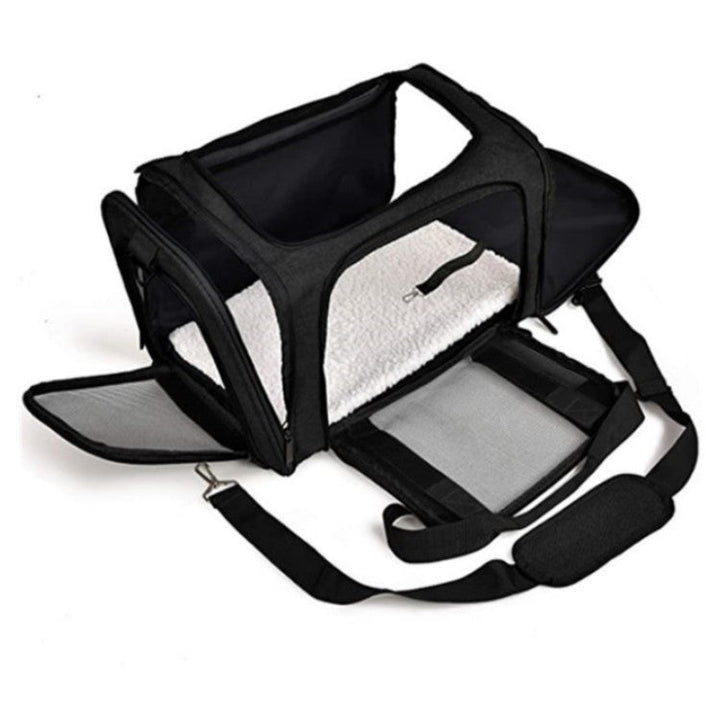 Pet Carrier with Breathable Mesh and Secure Ventilation System Kalsten
