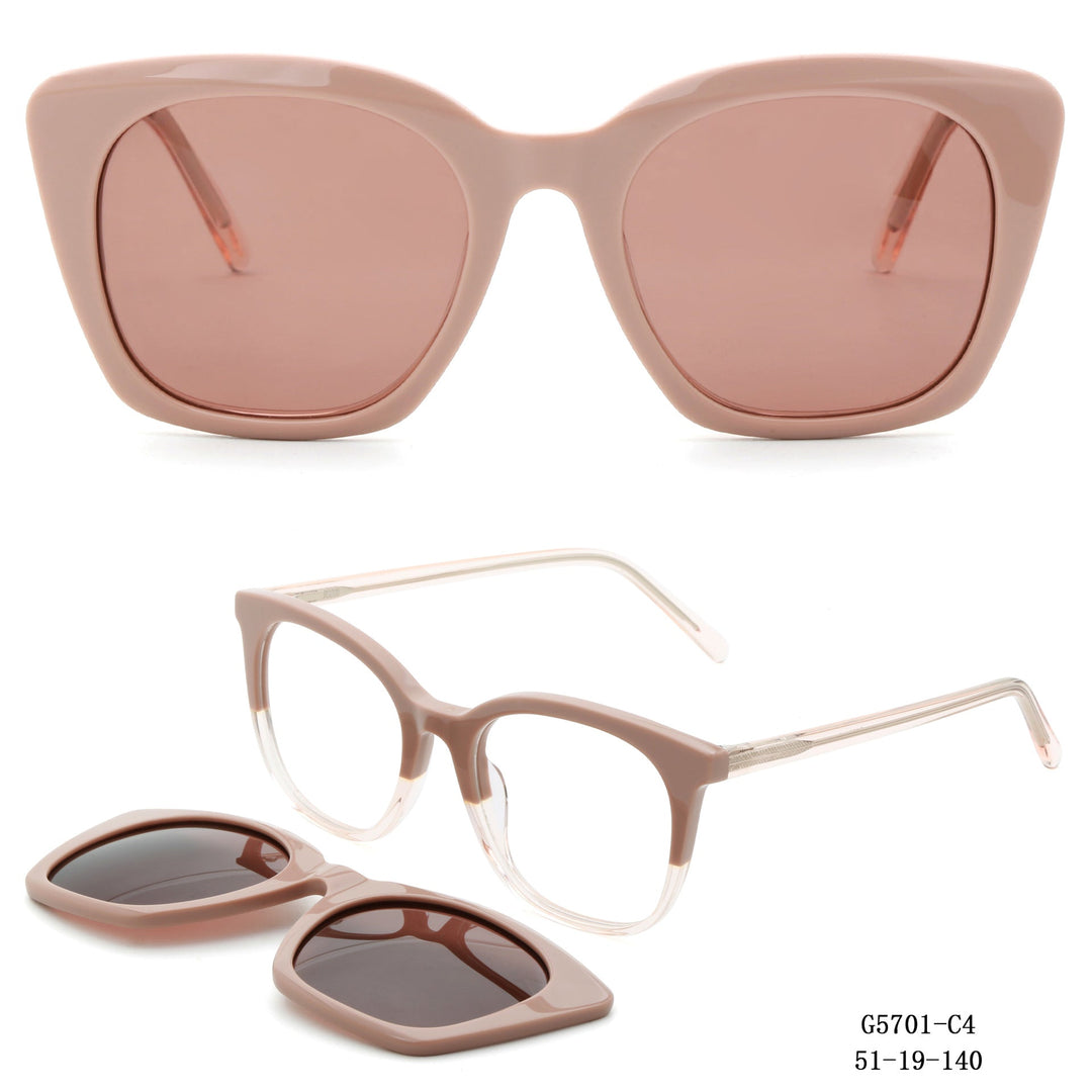 Ladies Retro-inspired sunglasses with detachable lenses Kalsten