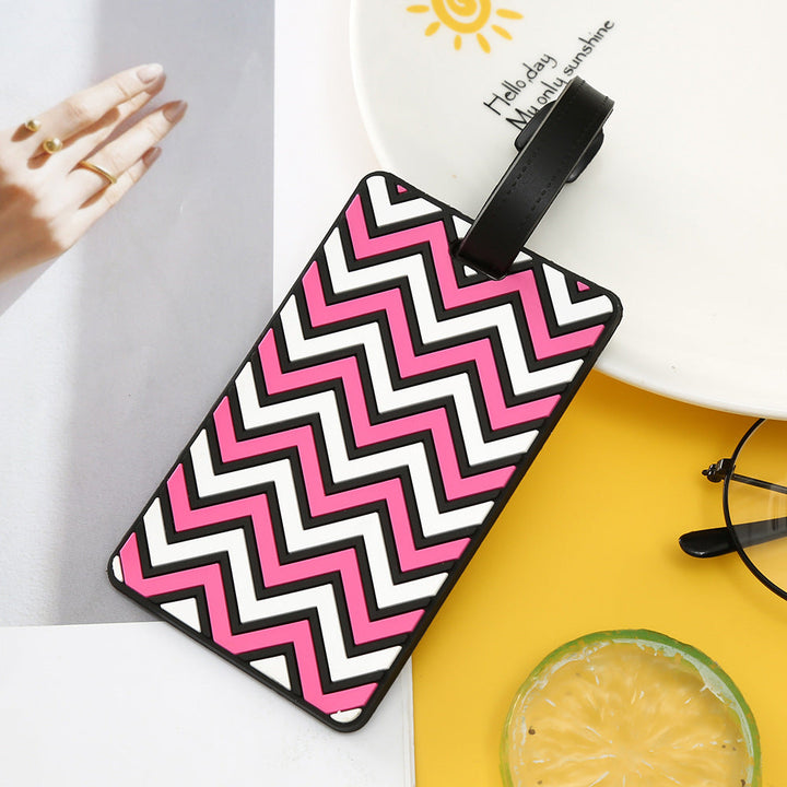 Unisex Chevron Patterned Luggage Tag Kalsten