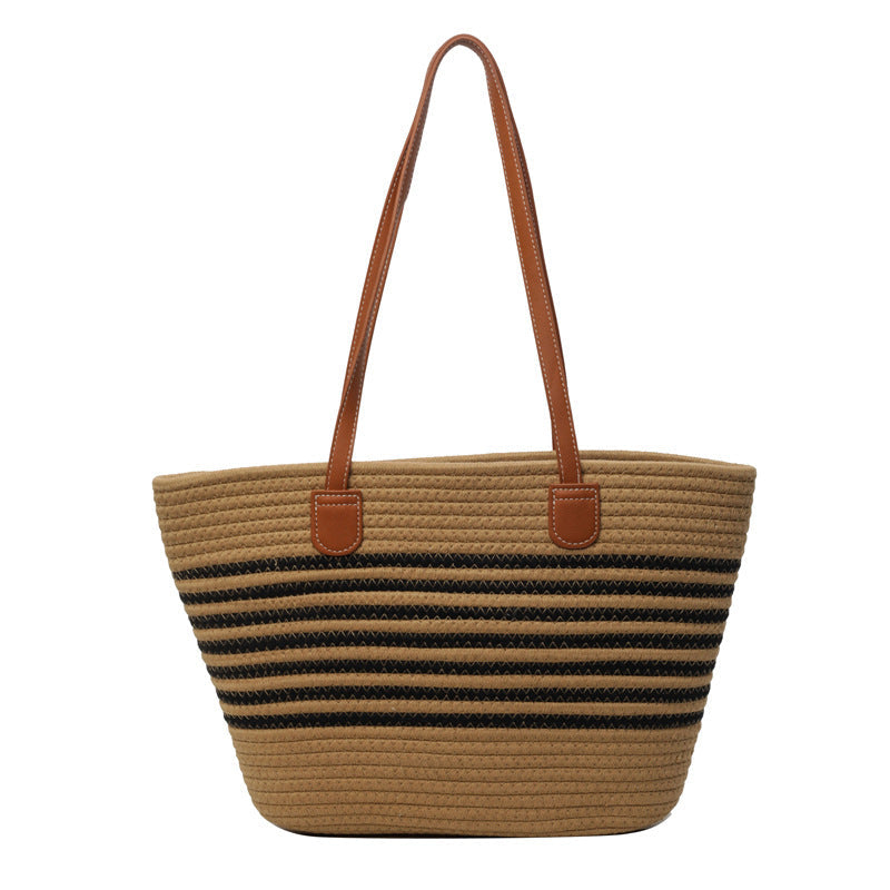 Stylish Striped Beach Tote Kalsten
