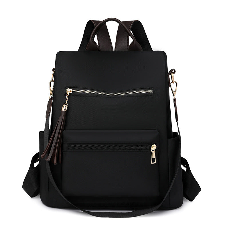 Elegant Multi-Pocket Backpack with Detachable Strap Kalsten