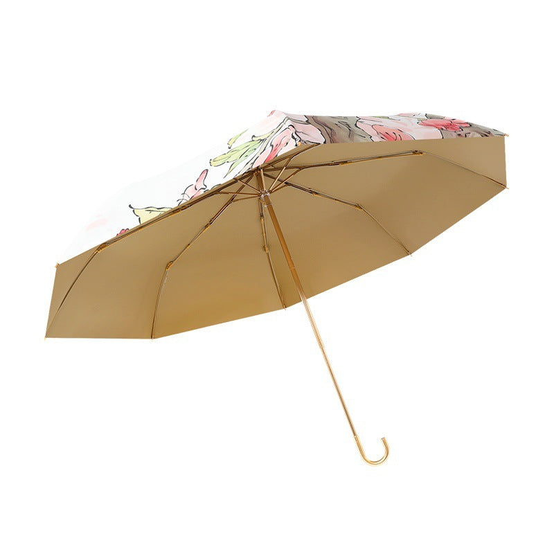 Ladies creative folding umbrella with diverse flower pattern Kalsten
