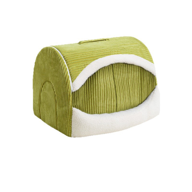 Cozy Fleece-Lined Dog Bed