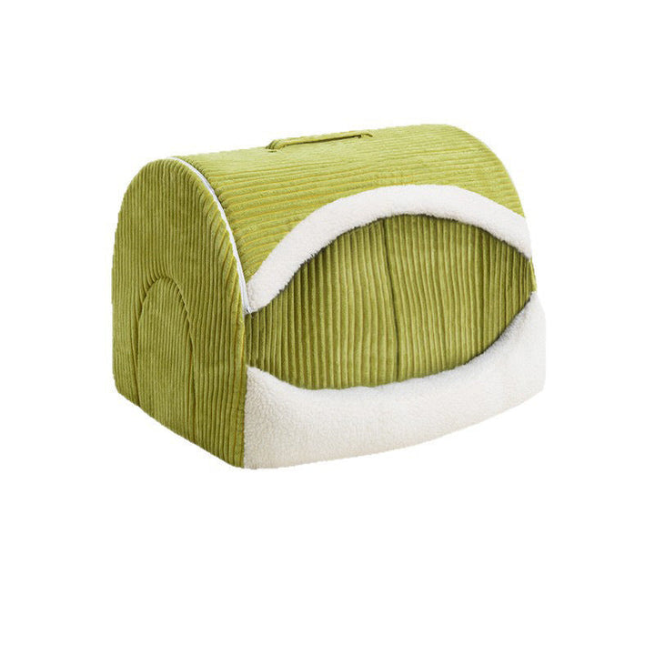 Cozy Fleece-Lined Dog Bed