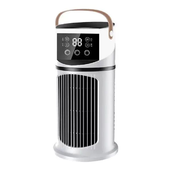 Unisex one size portable tower evaporative air cooler with LED touch display programmable thermostat and ergonomic carrying handle Kalsten