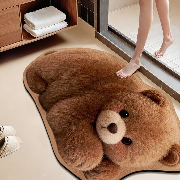Cat-Themed Plush Bath Rug Kalsten
