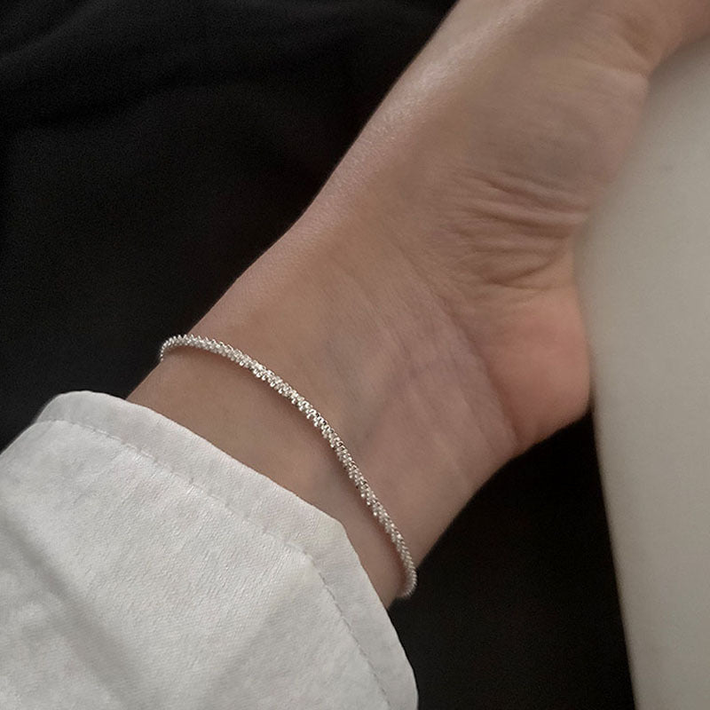 Sleek Adjustable Crystal Ankle Bracelet Kalsten