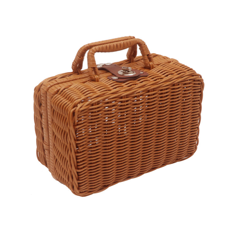 Handcrafted Woven Picnic Basket Acalora