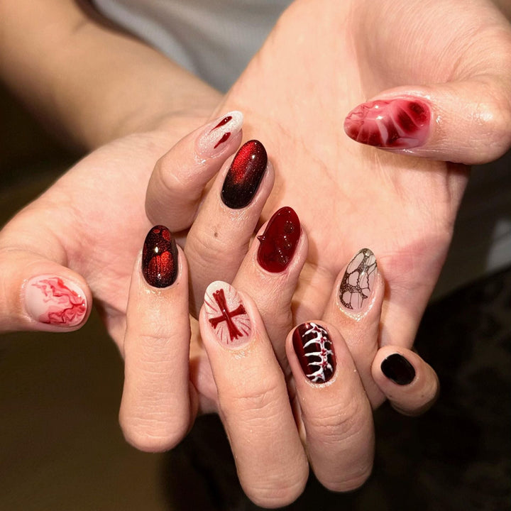 Creative Art Nails with Festive Design Kalsten