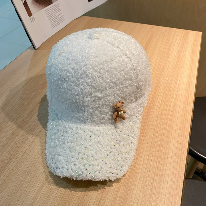 Women's Shimmering Fuzzy Baseball Cap Kalsten